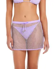 Red Carter One in a Million Mesh Netting Cover-Up Skirt