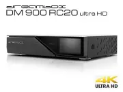 Dreambox DM900 RC 20 UHD 4K 1x FBC Dual DVB-S2X MS Tuner Satellite Linux Receive