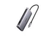 UGREEN UG-40873 USB-C To 3 USB 3.0 A+HDMI+VGA+RJ45 Gigabit+SD/TF+PD Converter