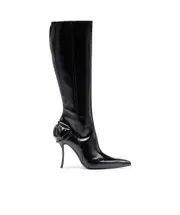 Diesel D-TenHalf-Glossy Knee-High Boots 36,37,38,39,40 black
