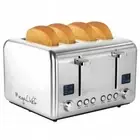 MegaChef 4 Slice Toaster in Stainless Steel Silver