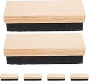 SHINEOFI 6pcs Chalkboard Erasers- Campus Style Eraser Blackboard Cleaner Campus Style Dry Erase Wood Whiteboard Duster for Kids Teachers Classroom Office