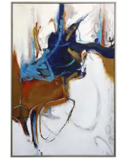 Harp & Finial Threshold Framed Canvas Art with 1.5in Frame