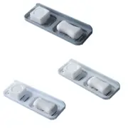 Bathroom Soap Rack Wall Mounted Drawer Soap Dishes Sponge Holder No Drilling