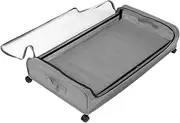KITANDOVE under Bed Storage Containers Rollable Storage Bin Transparent Cover Space-saving Design