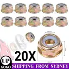 20Pcs M10x1.25 Left Hand Thread Locking Nut For Strimmer Brush Cutter Trimmer