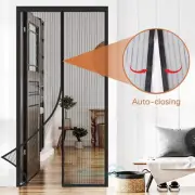 2024 Magnetic Screen Door Mesh Curtain Heavy Duty Mosquito Net Bug Hands Free