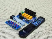 4 way remote board Audio input choose 1 way output kit with memory fuction