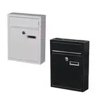 Wall Mount Mailbox Mail Box Lockable Post Letter Large Capacity Iron Modern