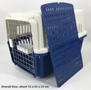 XL Dog Puppy Cat Crate Pet Rabbit Parrot Airline Carrier Cage W Bowl & Tray 72x5