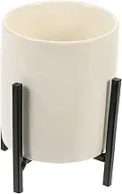 Zerodeko Chopstick Storage Holder with Stand Elegant Ceramic Utensil Holder for Kitchen Countertop Stylish Cutlery Display Box for Organizing Chopsticks and Spoons
