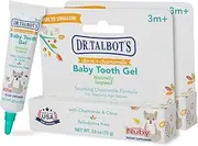 Nuby Natural Baby Tooth Gel for Sore Gums, 2 Pack, 1.06 Oz, benzocaine Free, Belladonna Free