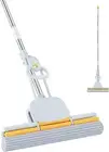 PVA Sponge Mops for Floor Cleaning Squeeze with 60" Long Handle, Self Wringing M