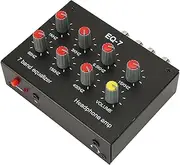 7 Band Equalizer, Volume Adjustable Car Headphone Amplifier with 2 Channels,Input Output, for Car Boat Motorcycle