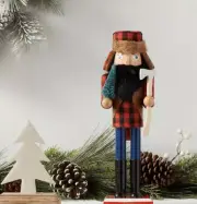 New! Lumberjack Nutcracker Portland Hipster Alaska Beard Buffalo Check
