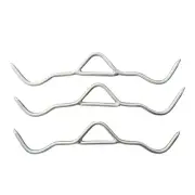 BUNDLE OF 3 - 13" GAMBREL HOOK 320MM X 8MM STAINLESS BUTCHER HUNTING FARM HEAVY