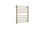 HOTWIRE Hotwire Heated Towel Rail - Round Bar (H900mmxW700mm) with Timer - Gold