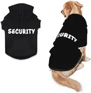 Dog Hoodie Security Dog Sweater, Custom Pet Hoodie, Personalized Dog Clothes Sweatshirt for Small Dogs XS Dog Medium Large Dogs, Puppy, Cats,(XL), Security,1PCS