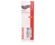 Velcro Stick On Hook & Loop Dots 22mm (12pk) - White