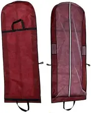 AIMALL 180CM/70.87in Wedding Dress Bridal Gown Garment Protector Cover, Dustproof Storage Bag for Formal Dresses, Travel, and Wardrobe Protection, Non-Woven Fabric with Reinforced Hanger Opening