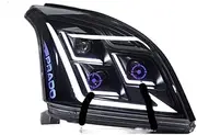 Headlights Compatible For Toyota Prado 2004-2009 LC120 DRL Head Lamp 12V H7 LED Lens Bi Xenon Bulbs Fog Lights AKD Car Decoration Accessory