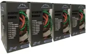 4-PK - 96-PC Assorted Bungee Cords - Tarp Bungee, Mini Bungee, J-Hook Bungee