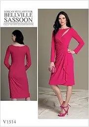 [VOGUE PATTERNS] 1514 E5,Misses Dress,Sizes 14-22, Tissue, Multi-Colour, 20 x 0.5 x 25 cm