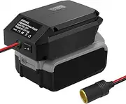 Step Down Battery Adapter for Dewalt 20V Battery, Power Connector for Car Appliances,DIY Charger Buck Converter Power Station,Cigarette Lighter Adapter Buck Adapter for Car Refrigerator