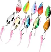 POPETPOP 1 Set Sequin Posses Gear Fishing Lures Pike and Perch Spinner Baits Fishing Bait Pike Lures Bait Puck Fishing Lures Kit Carp Fishing Accessories Fish Bait 304 Stainless Steel