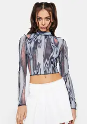 Rain On Me Mesh Top