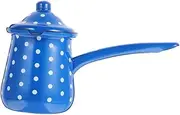 CATIEBYE Retro Coffee Pot Multi-Function Enamel Coffee Kettle Heat Cold Resistant for for Hot Cold Beverages