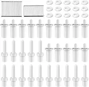 [Roczential] 125 Pcs Plantation Shutter Pins Kit with 15 Springs – Spring Loaded Shutter Repair Parts, Easy Replacement for Louvers & Movable Blades, Window Tools Supplies
