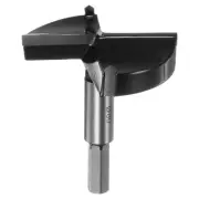 80mm (3-5/32") Tungsten Carbide Wood Hinge Drilling Forstner Drill Bit Black