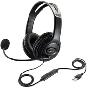 USB Wired Headset with Noise Cancelling Microphone for PC and Laptop