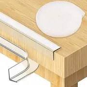 Edge Protector 100% Silicone, Soft Corner Protectors for Kids, Baby Proofing, 13ft Pre-Tape Adhesive Edge Guard for Kids Safety, Child Drawer Furniture Cabinet Bumper (0.6x0.6in(Width))