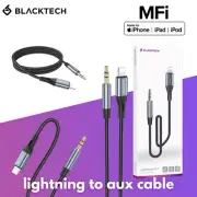 Lightning to 3.5mm AUX Audio Cable Adapter Car Speaker MFi Certified Blacktech
