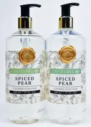 2 Castelbel Porto SPICED PEAR Fragranced Liquid Hand Soap Wash 17 oz