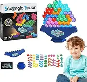 Tower Balance Stacking Blocks | Fun Balancing Building Blocks Set,Educational Toys for Kids, Learning Activities, Party Supplies