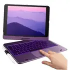 Touch Case with Keyboard for iPad 9th Generation (10.2", 2021), Multi Violet