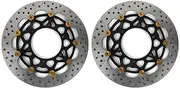 Floating Front Brake Discs Rotors for Suzuki GSX-S1000F ABS 2015-2022, GSX-S1000GT 2022-2023, GSX-S1000GX 2024, GSX-S1000 Katana 1000 2019-2024, Motorcycle Replacement Accessories Parts Black