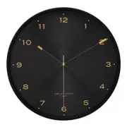 One Six Eight London ELSA 40cm Black Silent Wall Clock