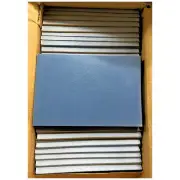 American Educational Block Printing PVC Material in Blue 4" x 6", 30 Pack