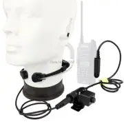 U94 PTT Neck Throat Mic Earpiece Radio Nato Tactical for Baofeng BF-A58 UV-9R