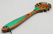 Wooden Spoon Rainbow Aboriginal Hand Painted Folk Art NEW