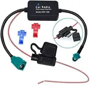 Car Radio FM/AM Antenna Signal Booster Fakra Z Male to Female Adapter 12V Universal Radio Antenna Amplifier Vehicle Antenna Amplifier for Audio Stereo Digital Car Radio (1PCS)