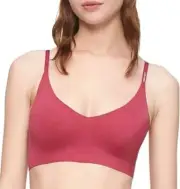 Calvin Klein Invisibles Bralette Triangle Convertible Strap QF5753 XSmall Red