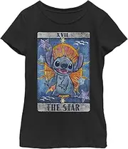 [Disney] Little, Big Lilo & Stitch Stitch Tarot Girls Short Sleeve Tee Shirt