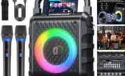 Karaoke Machine with Upgraded 6.5" Subwoofer, Portable Bluetooth 5.3 Karaoke