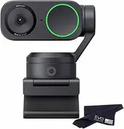 Insta360 Link 2-PTZ 4K Webcam with 1/2" Sensor, AI Tracking, Gesture Control, HDR, Noise-Canceling Mic, Webcam for Laptop, Live Streaming, Gaming