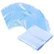 100X Heat Shrink PVC Bags Wrap Film for Gift Crafts & Soap
